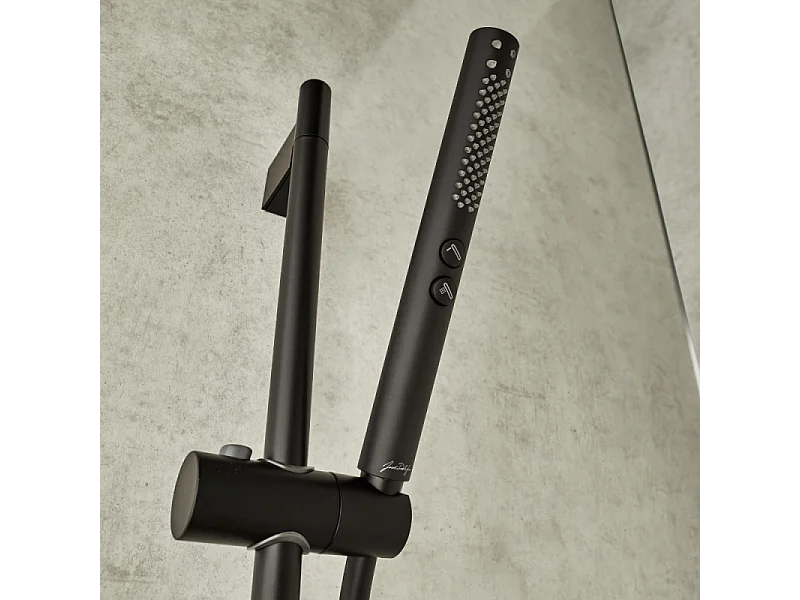 Pommeau de douche JACOB DELAFON Shift+ rond 2 jets noir mat