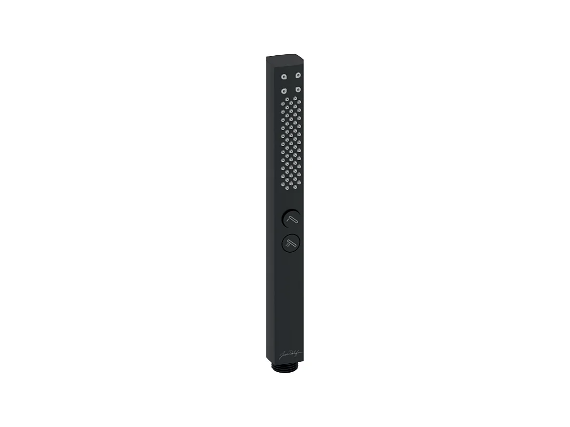 Pommeau de douche JACOB DELAFON Shift+ carré 2 jets noir mat