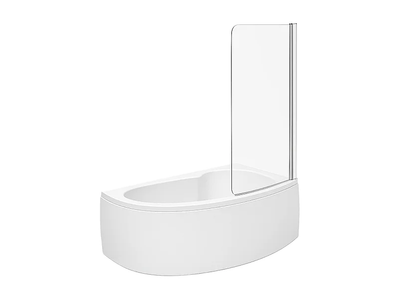 Pack baignoire d'angle 150 x 100 cm JACOB DELAFON Micromega Duo version droite  + tablier de baignoire + pare bain