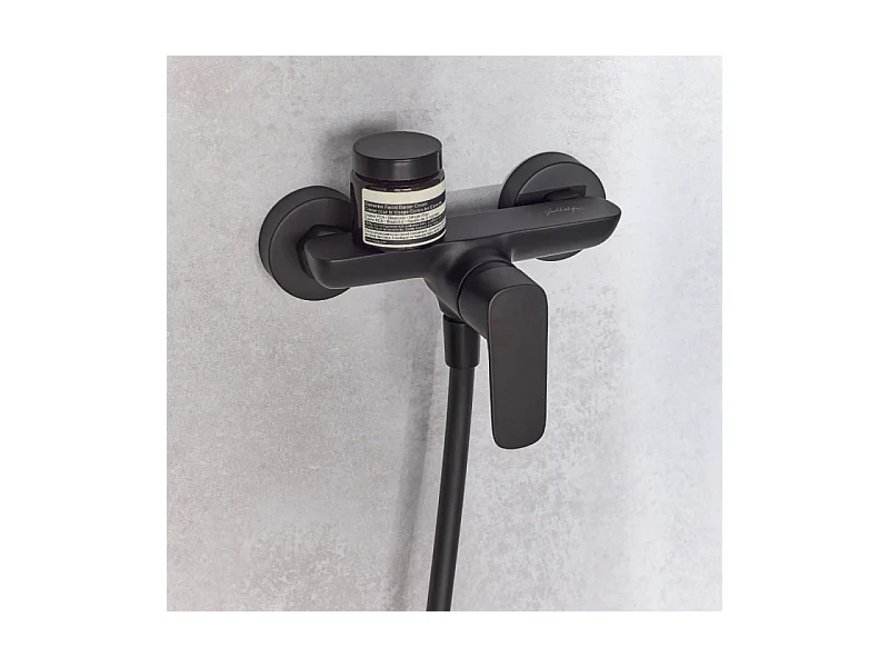 Mitigeur douche mural JACOB DELAFON July+ noir mat