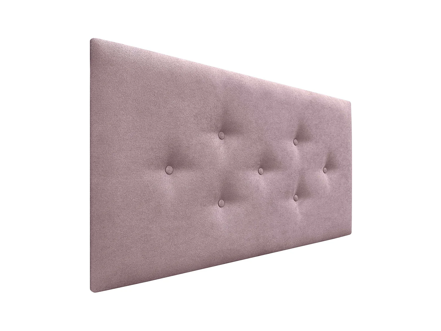 DHOME Tête de Lit en Tissu ACUALINE avec 3 Rangées Entrelacées de Boutons Tête de Lit Capitonnée de Luxe(Salmón, 110cm)
