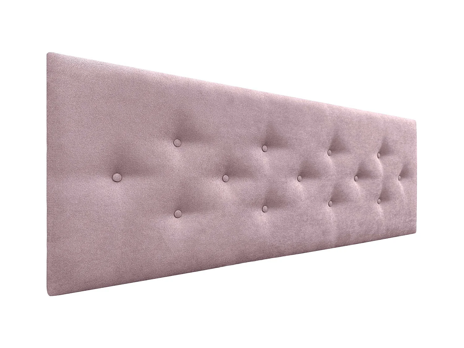 DHOME Tête de Lit en Tissu ACUALINE avec 3 Rangées Entrelacées de Boutons Tête de Lit Capitonnée de Luxe(Salmón, 135cm)