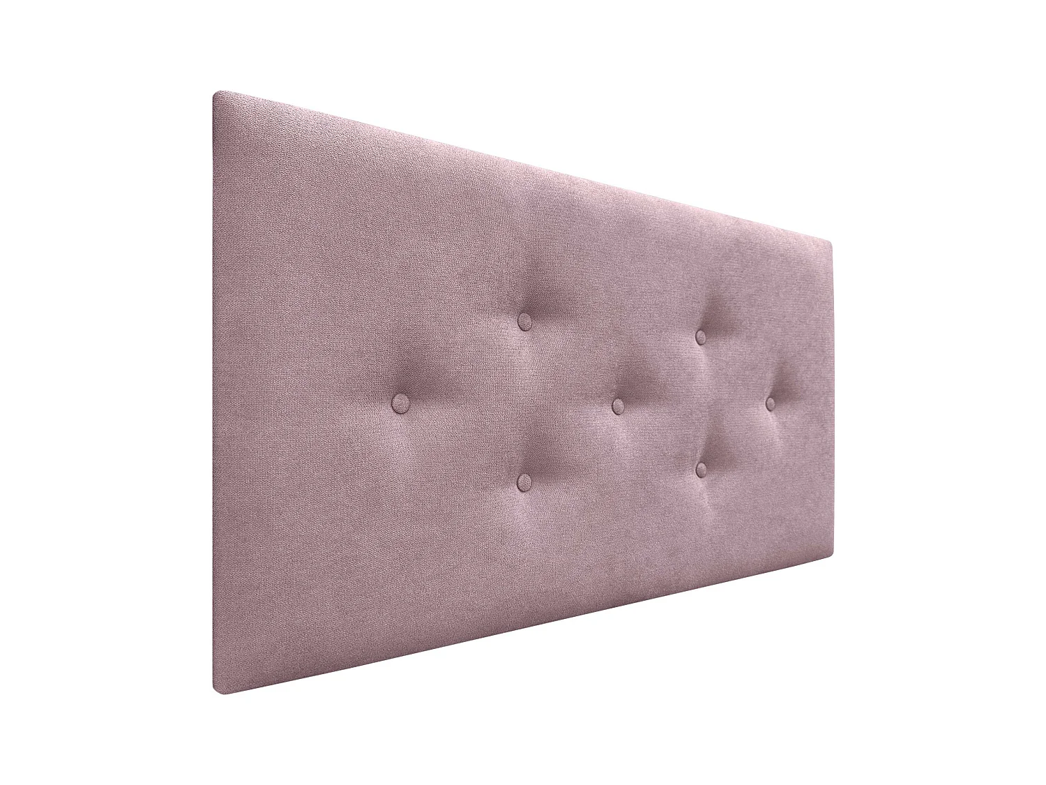 DHOME Tête de Lit en Tissu ACUALINE avec 3 Rangées Entrelacées de Boutons Tête de Lit Capitonnée de Luxe(Salmón, 105cm)
