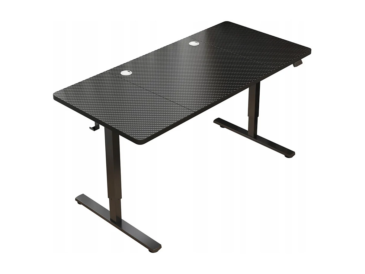 Elektrisch verstelbaar bureau, zwart, 160 cm, in hoogte verstelbaar van 72 tot 118 cm