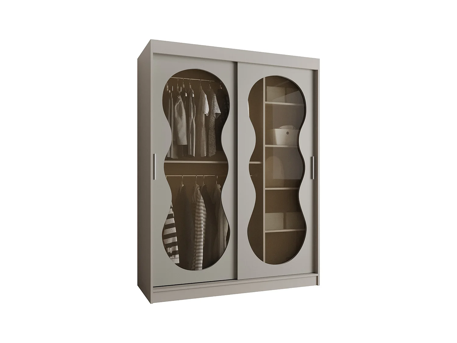 Armoire coulissante Bahrajn 3 200/150/62 2 portes (cachemire)