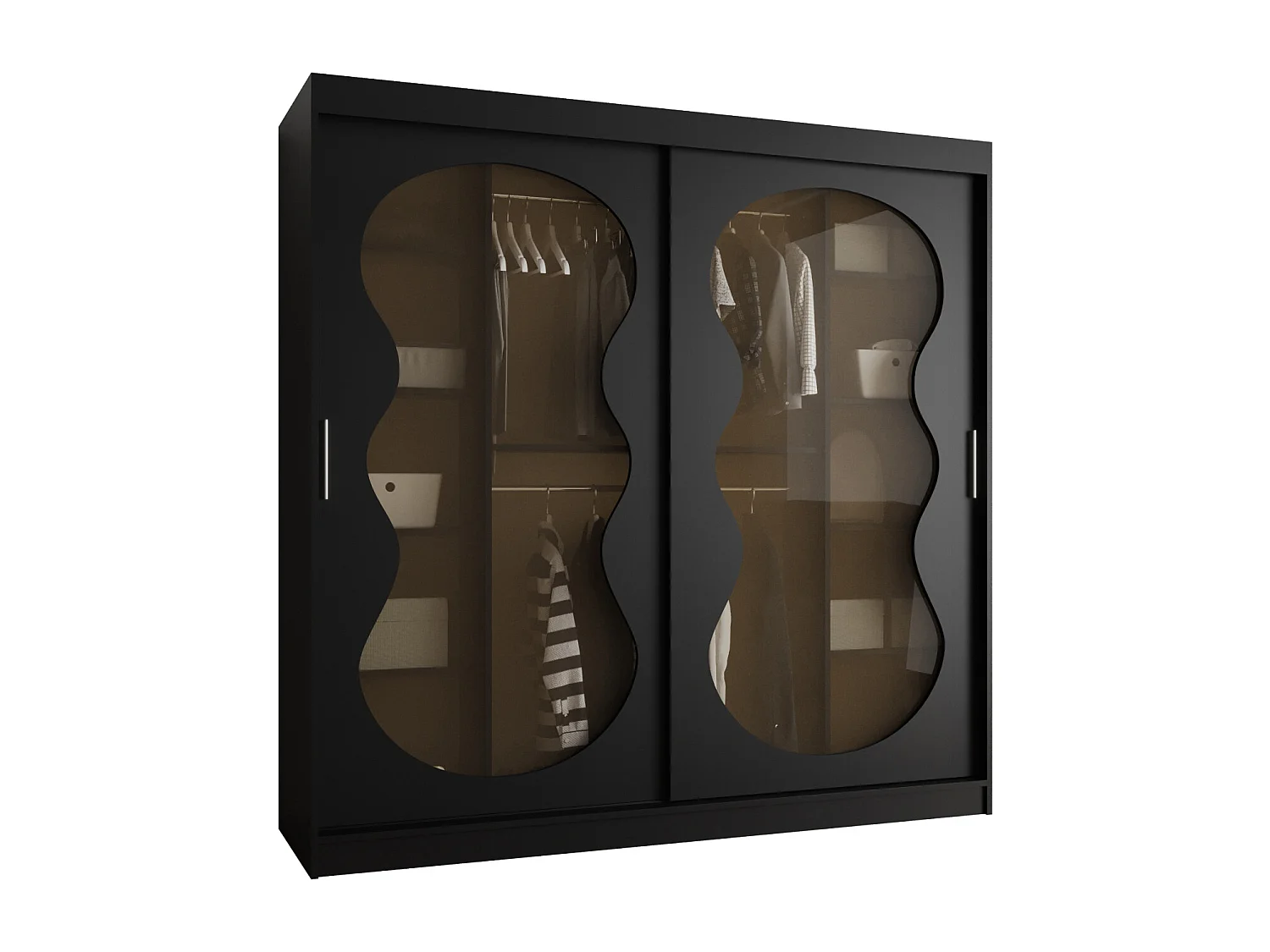 Armoire coulissante Bahrajn 3 200/200/62 2 portes (noir)