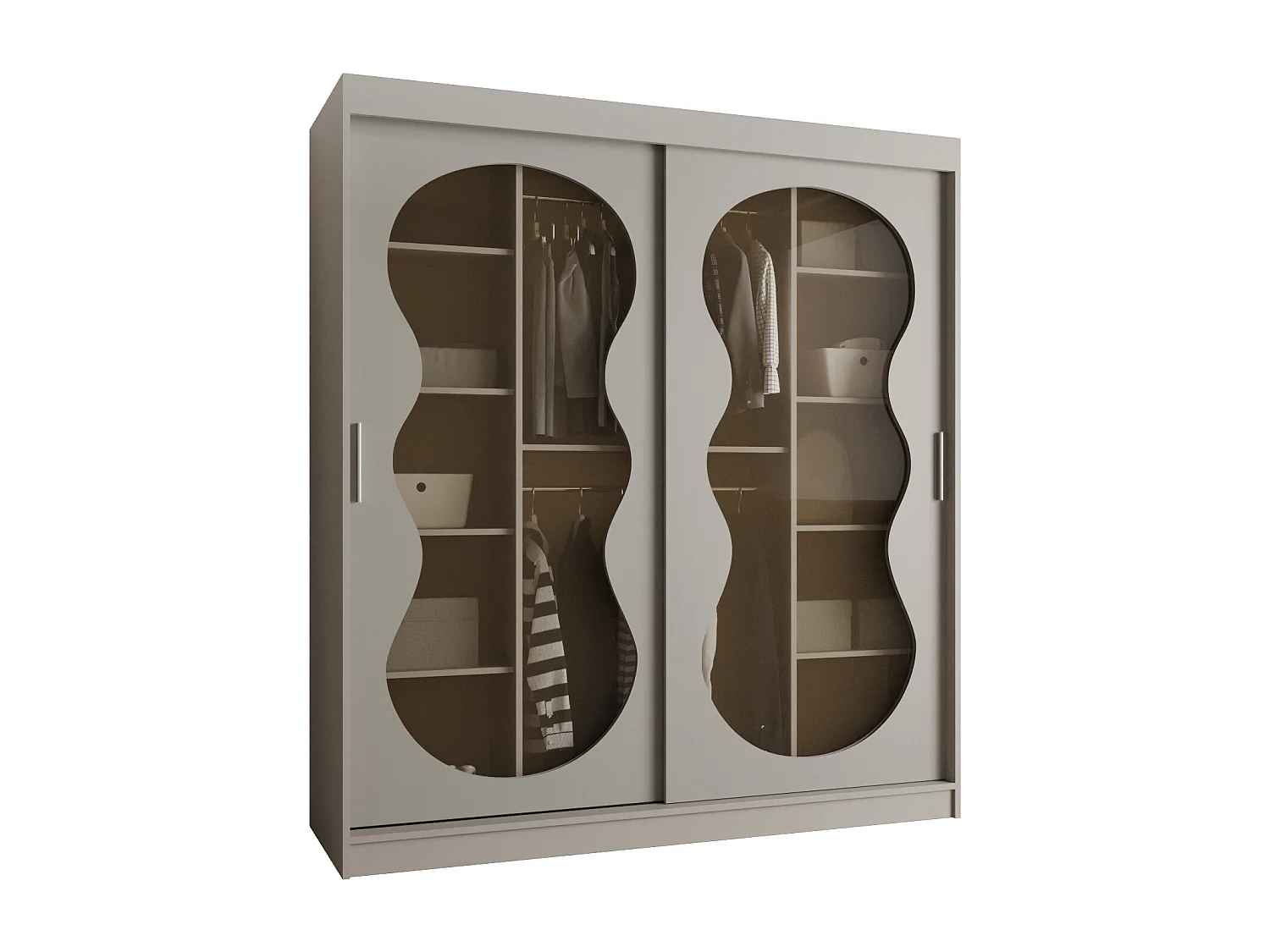 Armoire coulissante Bahrajn 3 200/180/62 2 portes (cachemire)