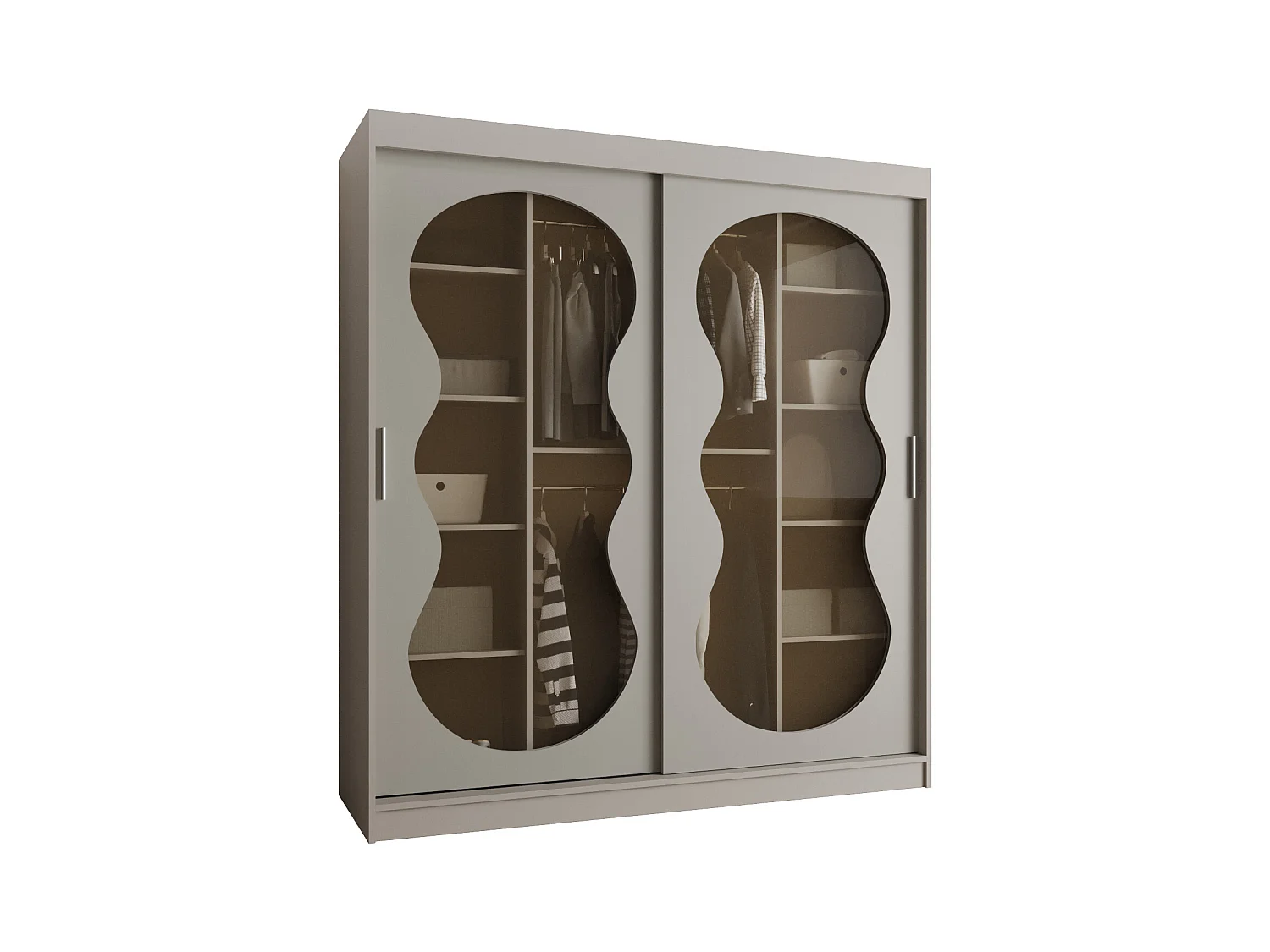 Armoire coulissante Bahrajn 3 200/180/62 2 portes (cachemire)
