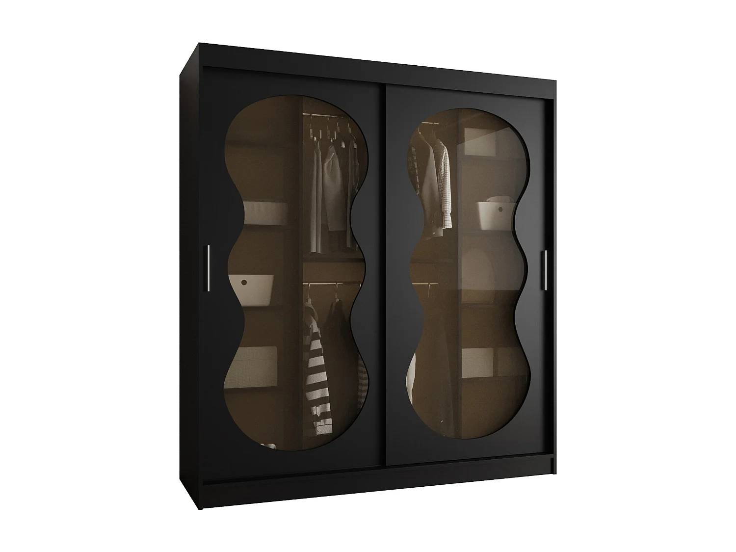 Armoire coulissante Bahrajn 3 200/180/62 2 portes (noir)