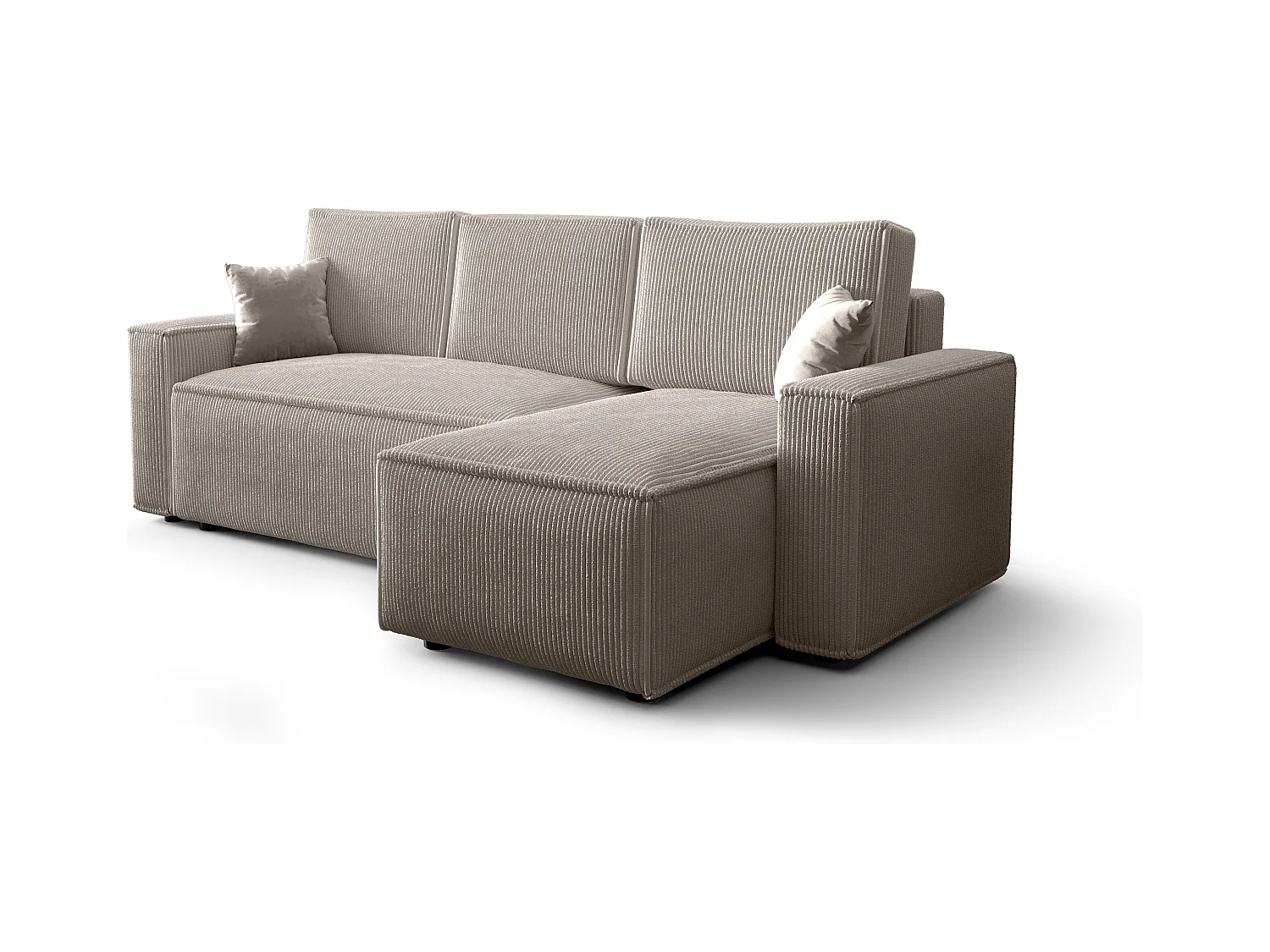 BEDANTE Canapé d'angle avec fonction de couchage AMBRO L Poso 100 Droite