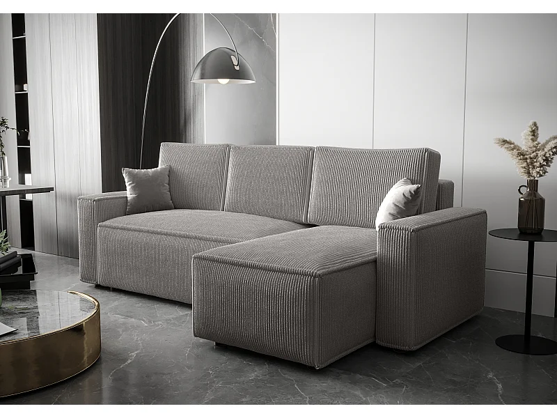 BEDANTE Canapé d'angle avec fonction de couchage AMBRO L Poso 55 Droite