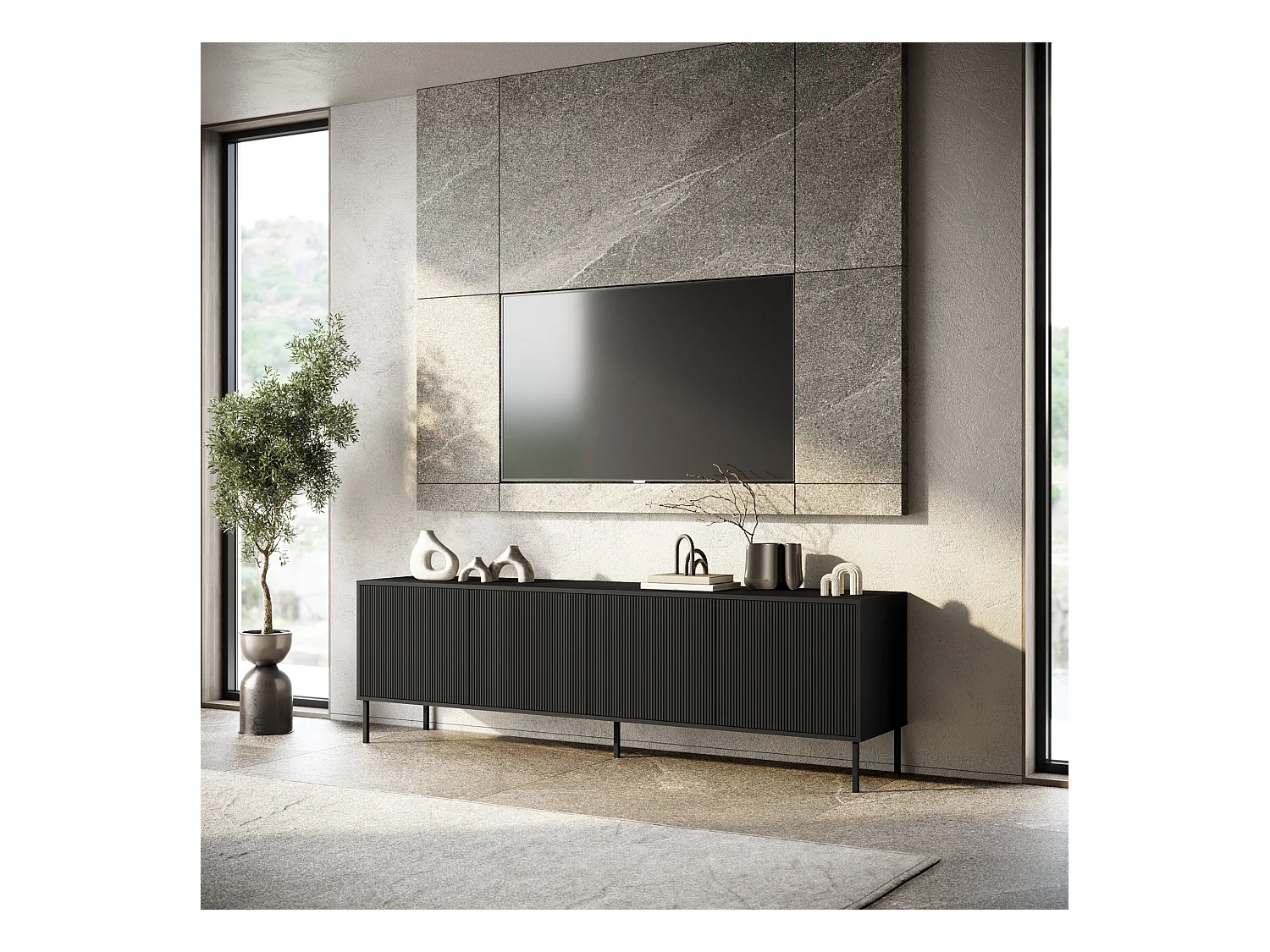 Buffet 4 ante BUDAPEST-S nero