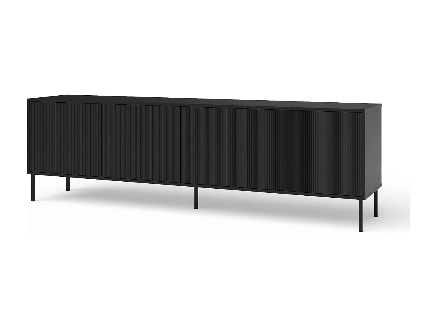 Buffet BUDAPEST-S com 4 portas preto