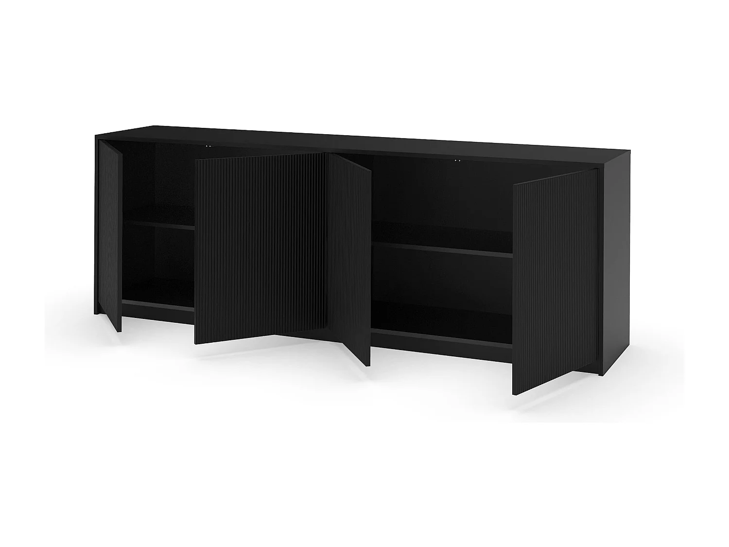 Buffet 4 portes BUDAPEST noir