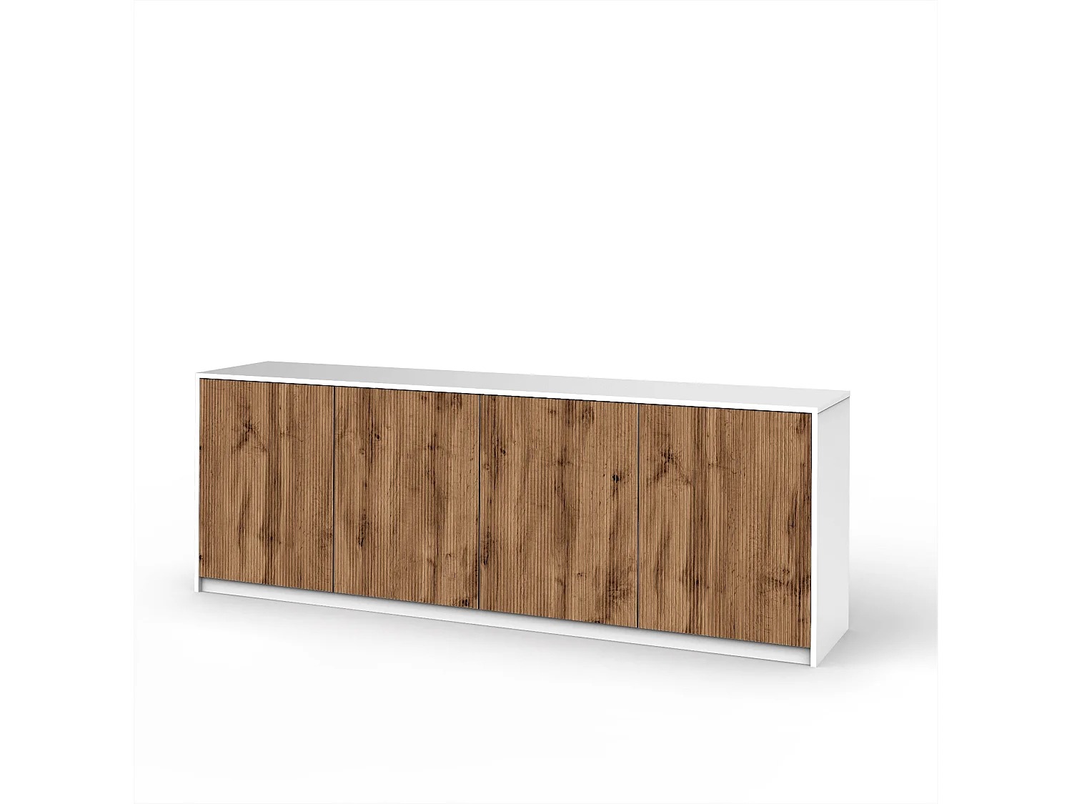 Buffet 4 ante BUDAPEST bianco/quercia