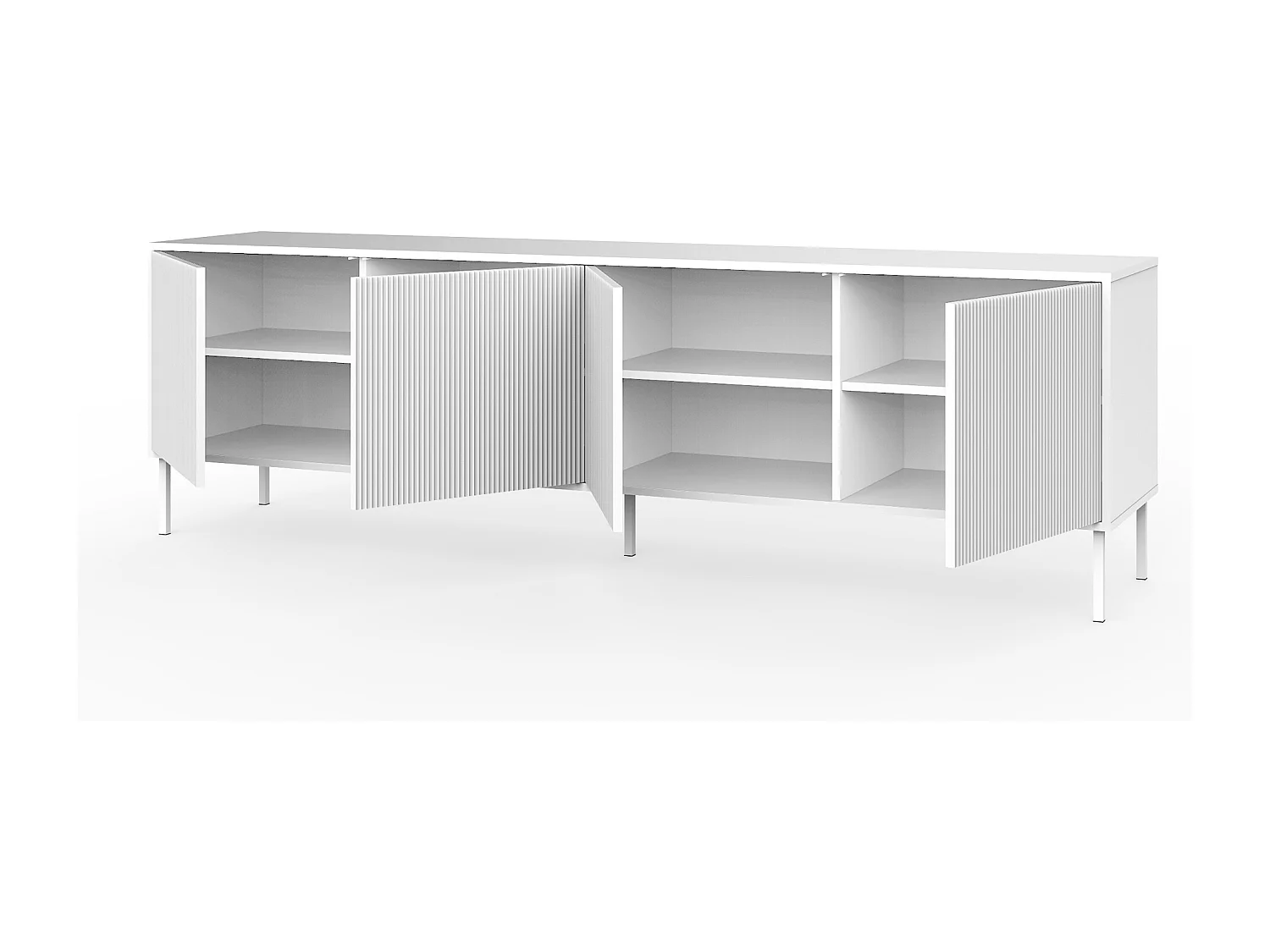 Buffet 4 portes BUDAPEST-S blanc