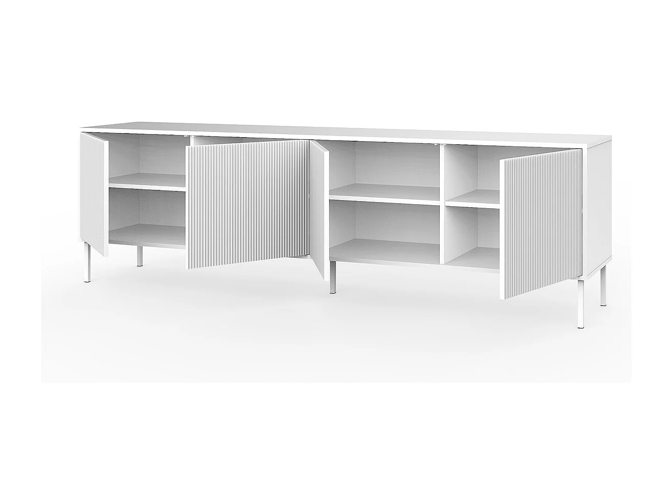 Buffet 4 portes BUDAPEST-S blanc