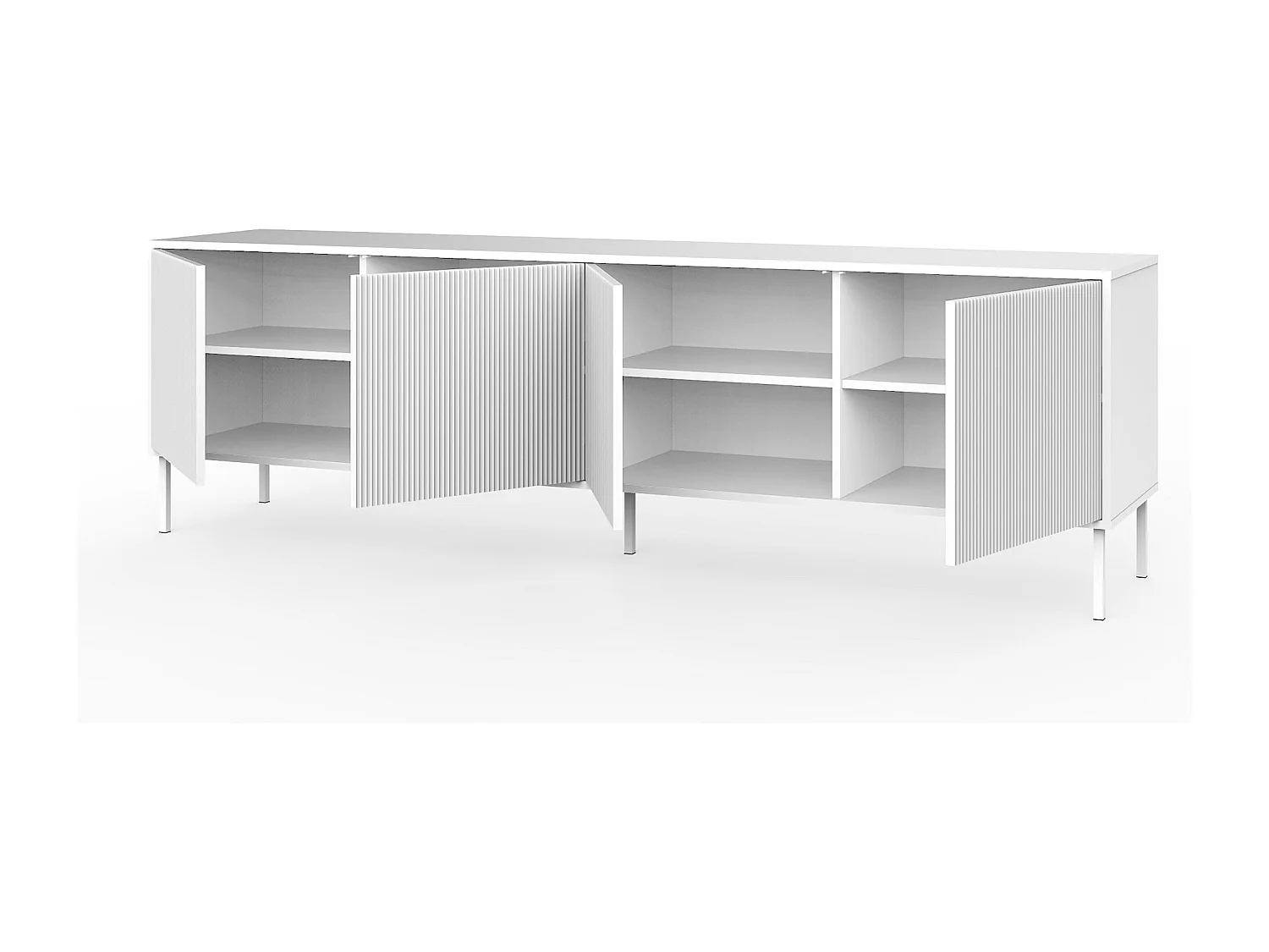 Aparador de 4 portas BUDAPEST-S branco