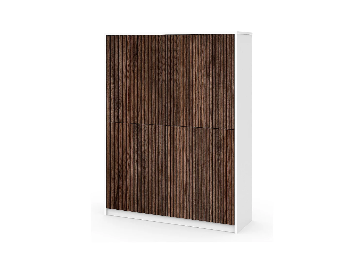 Buffet haut BUDAPEST blanc/chêne Rio