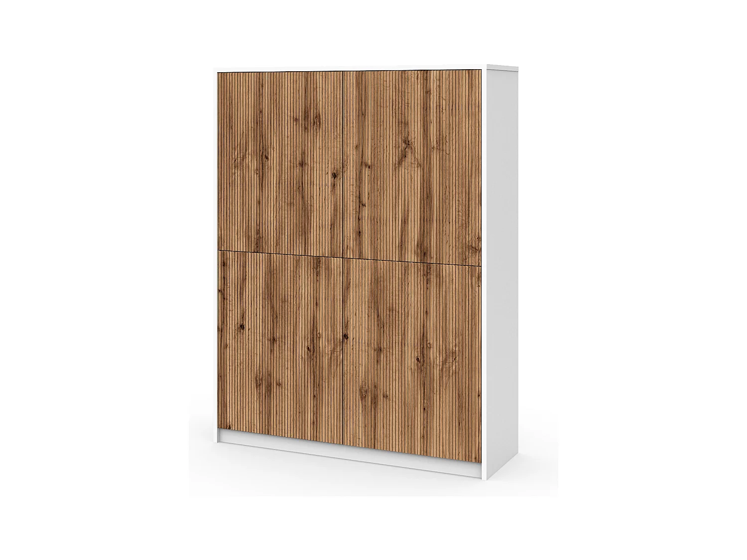 Buffet haut BUDAPEST blanc/chêne