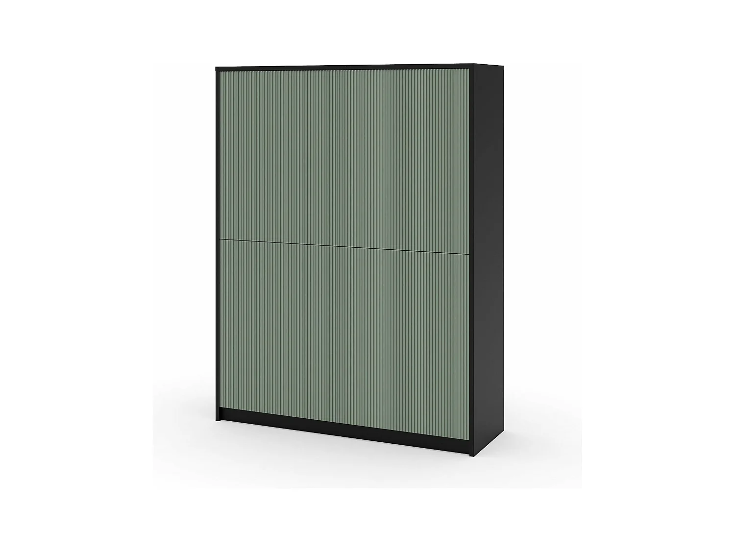 Buffet haut BUDAPEST noir/vert sauge