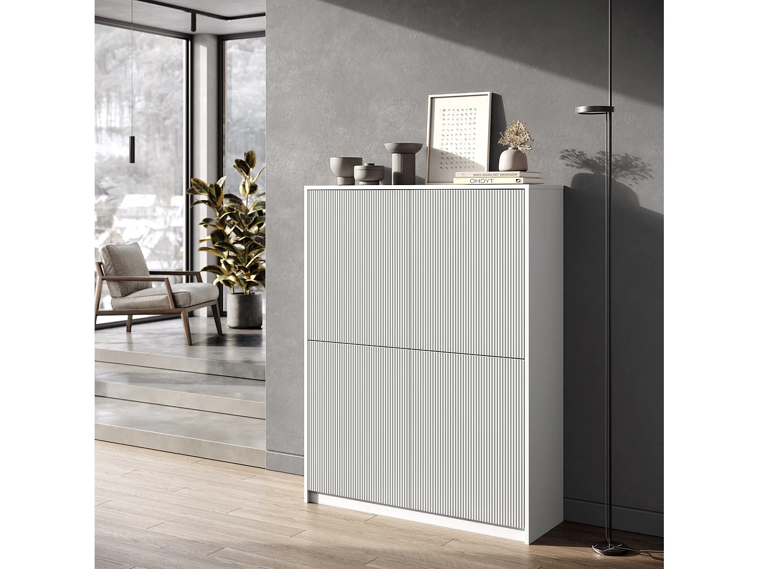 Buffet haut BUDAPEST blanc