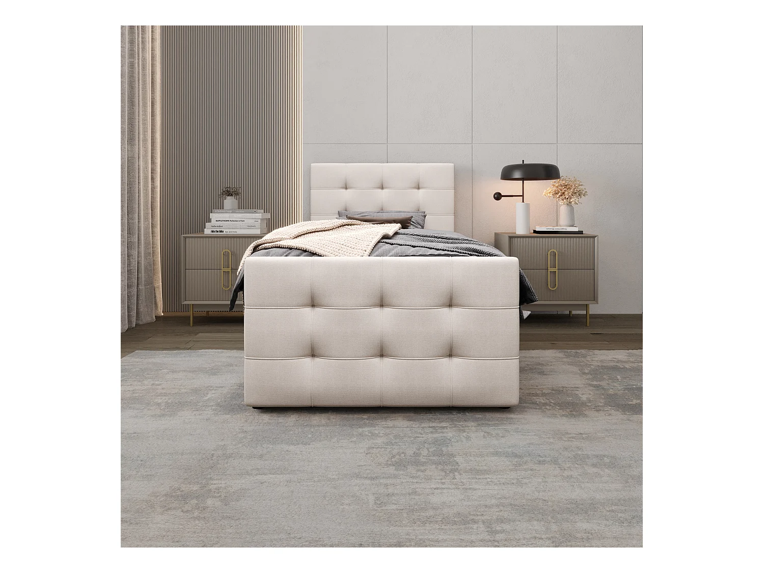 Boxspringbett MILANO 2 90x200 Cosmic 10