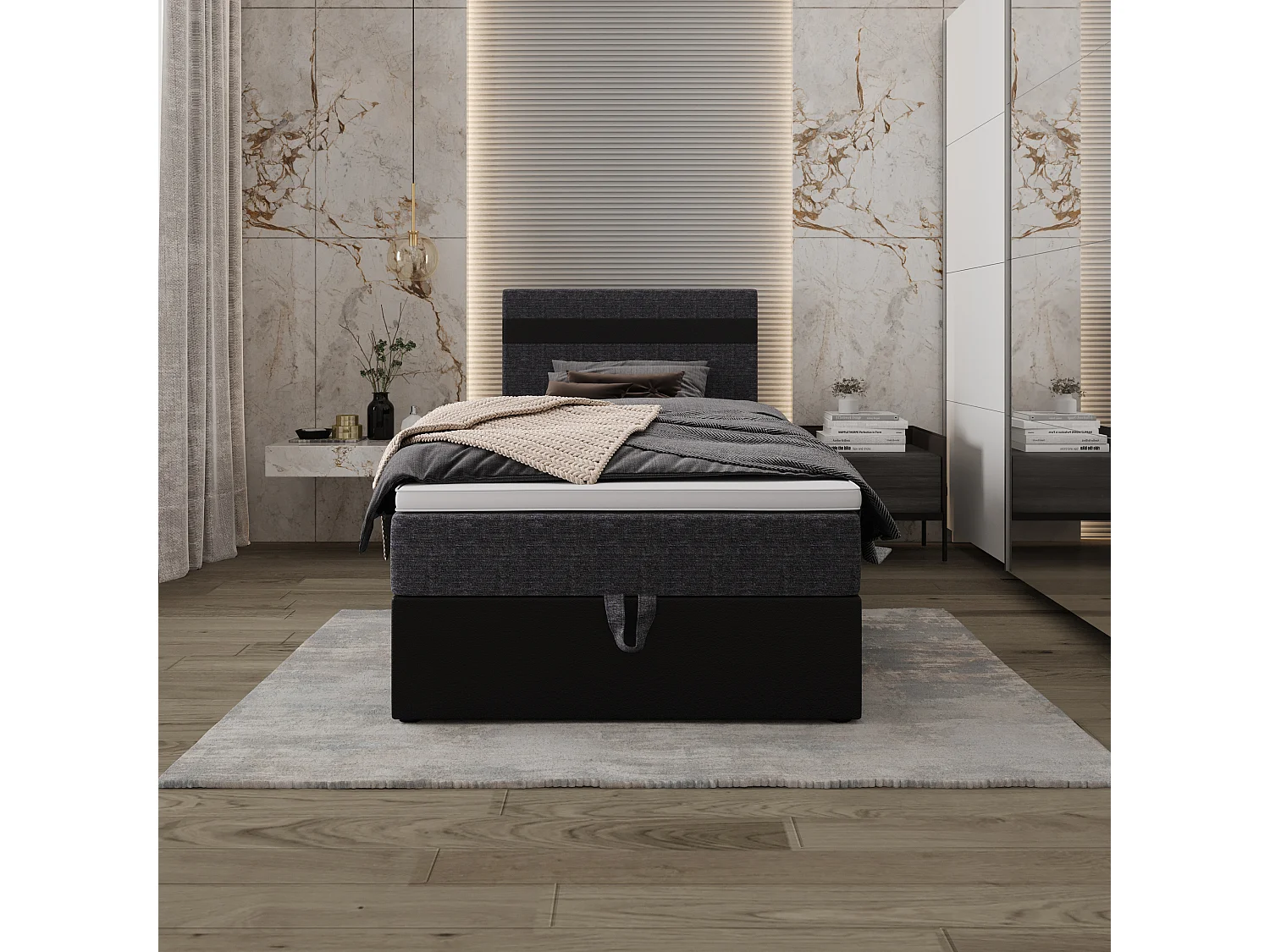 Boxspringbett MODENA 120x200 Kornet 10+d8