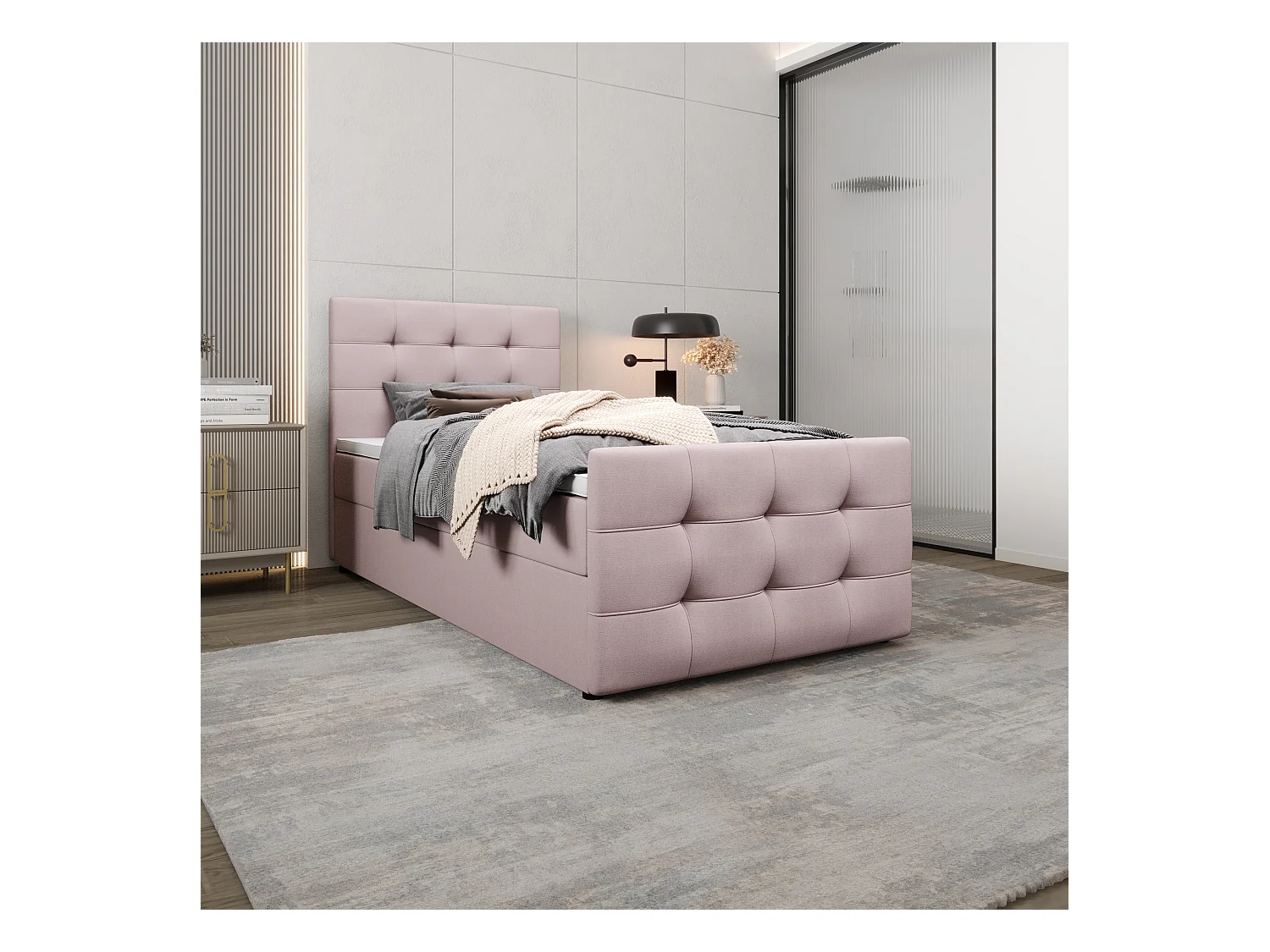 Boxspringbett MILANO 2 90x200 Cosmic 14