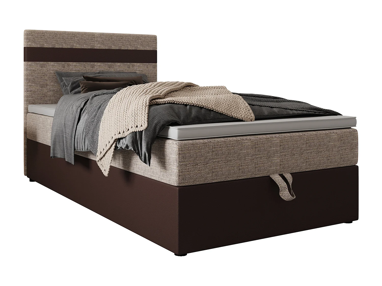 Boxspringbett MODENA 120x200 Kornet 04+d33