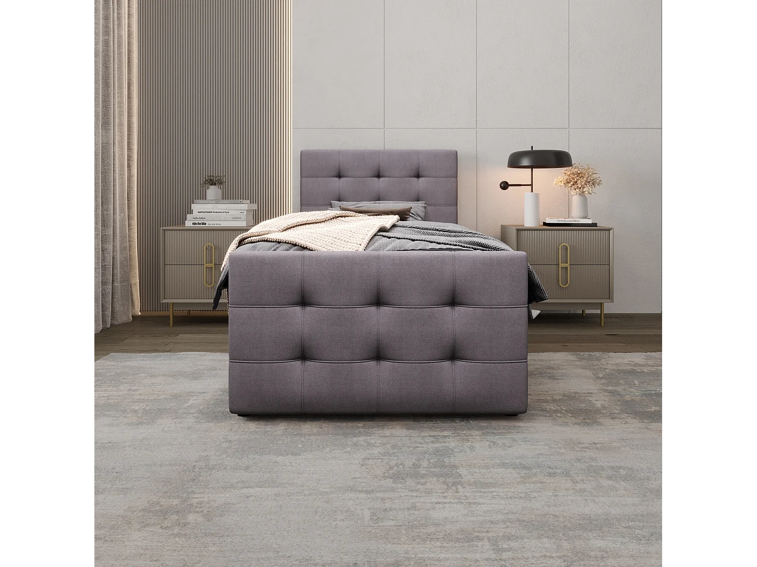 Boxspringbett MILANO 2 120x200 Cosmic 160