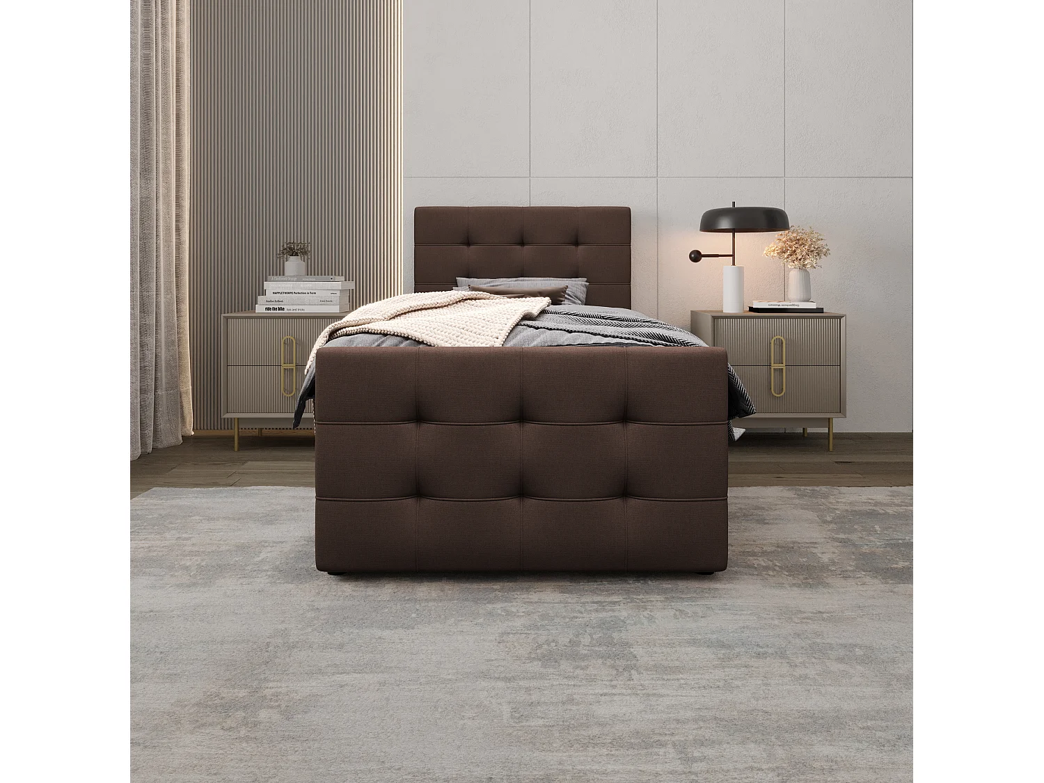Boxspringbett MILANO 2 100x200 Cosmic 800