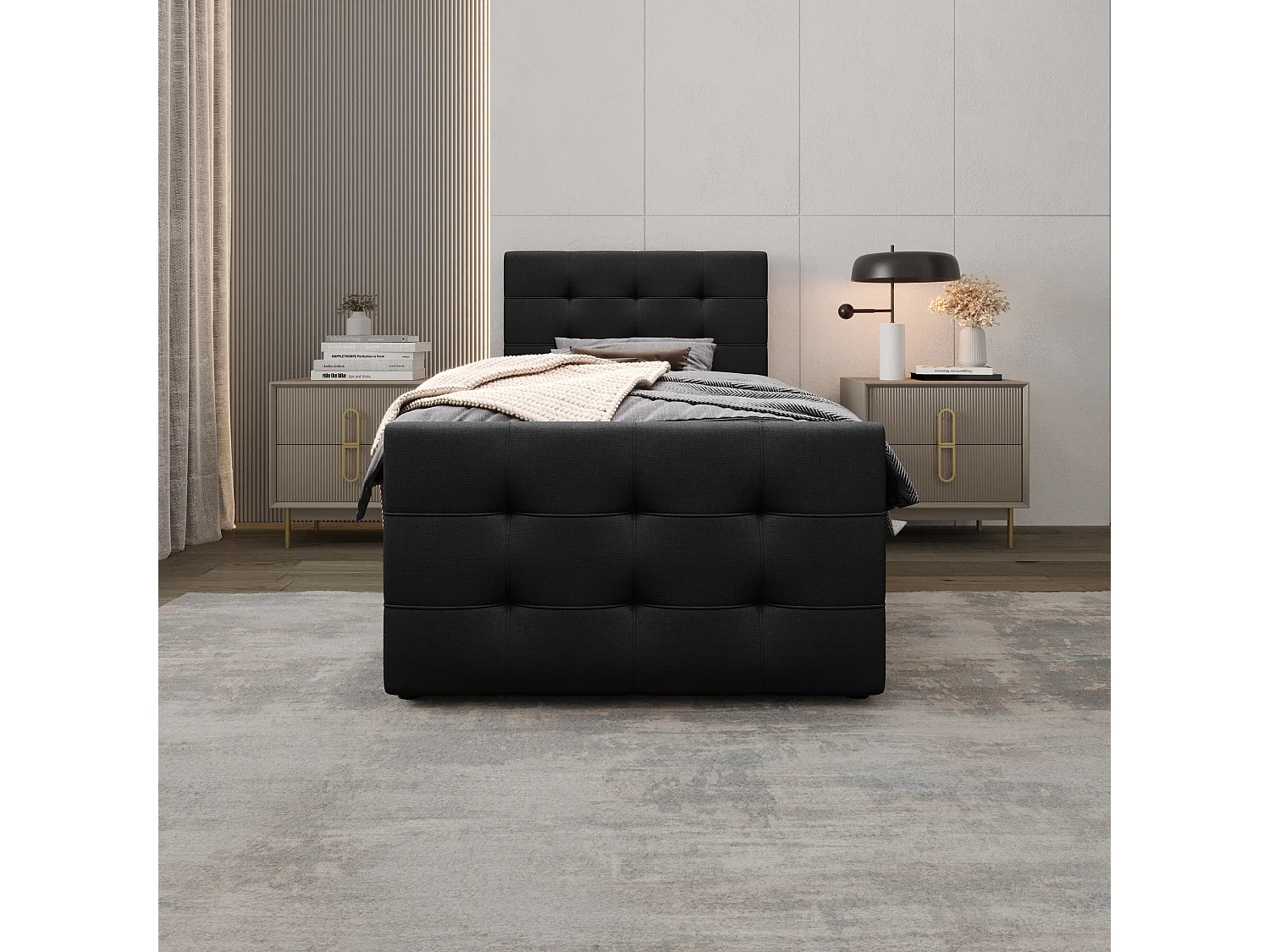 Boxspringbett MILANO 2 100x200 Cosmic 100