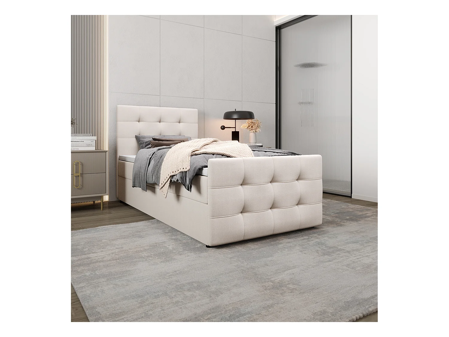 Boxspringbett MILANO 2 120x200 Cosmic 10