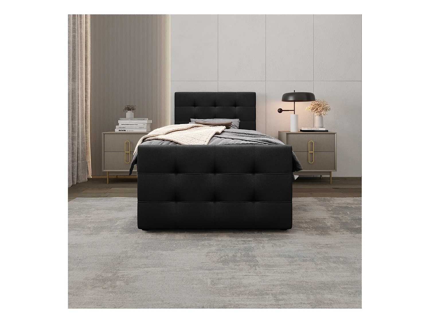 Boxspringbett MILANO 2 90x200 Cosmic 100