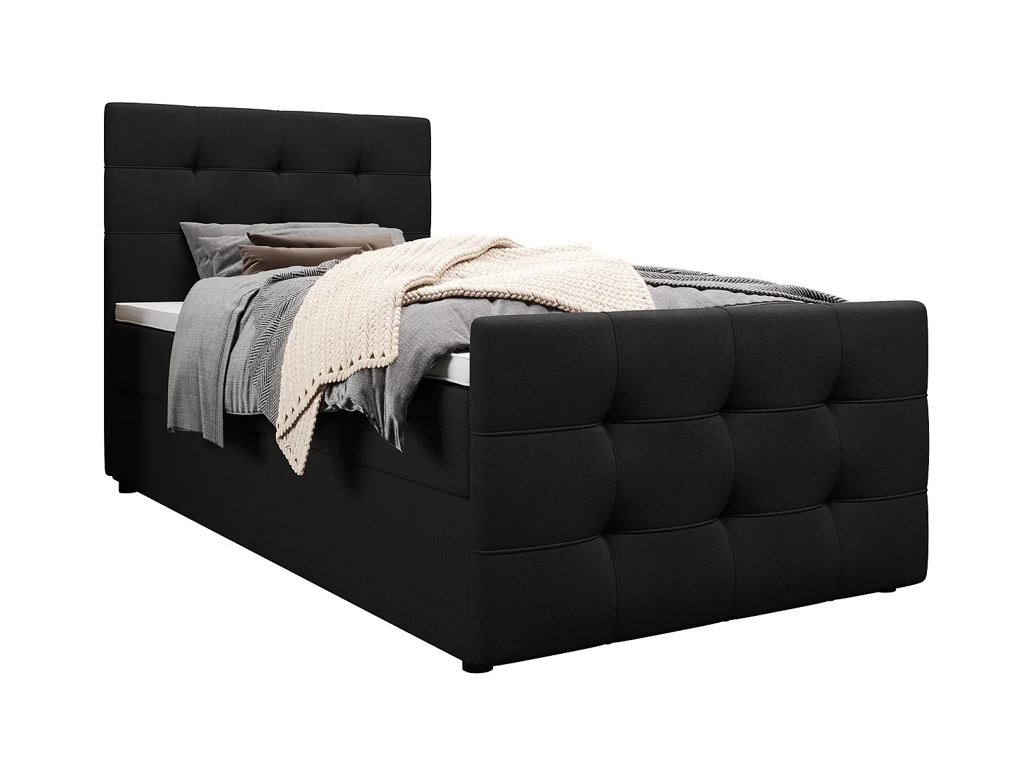 Boxspringbett MILANO 2 90x200 Cosmic 100