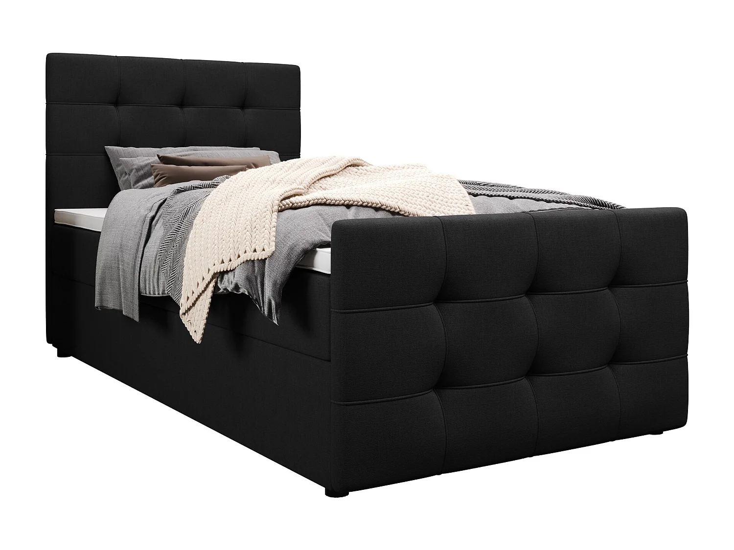 Boxspringbett MILANO 2 90x200 Cosmic 100