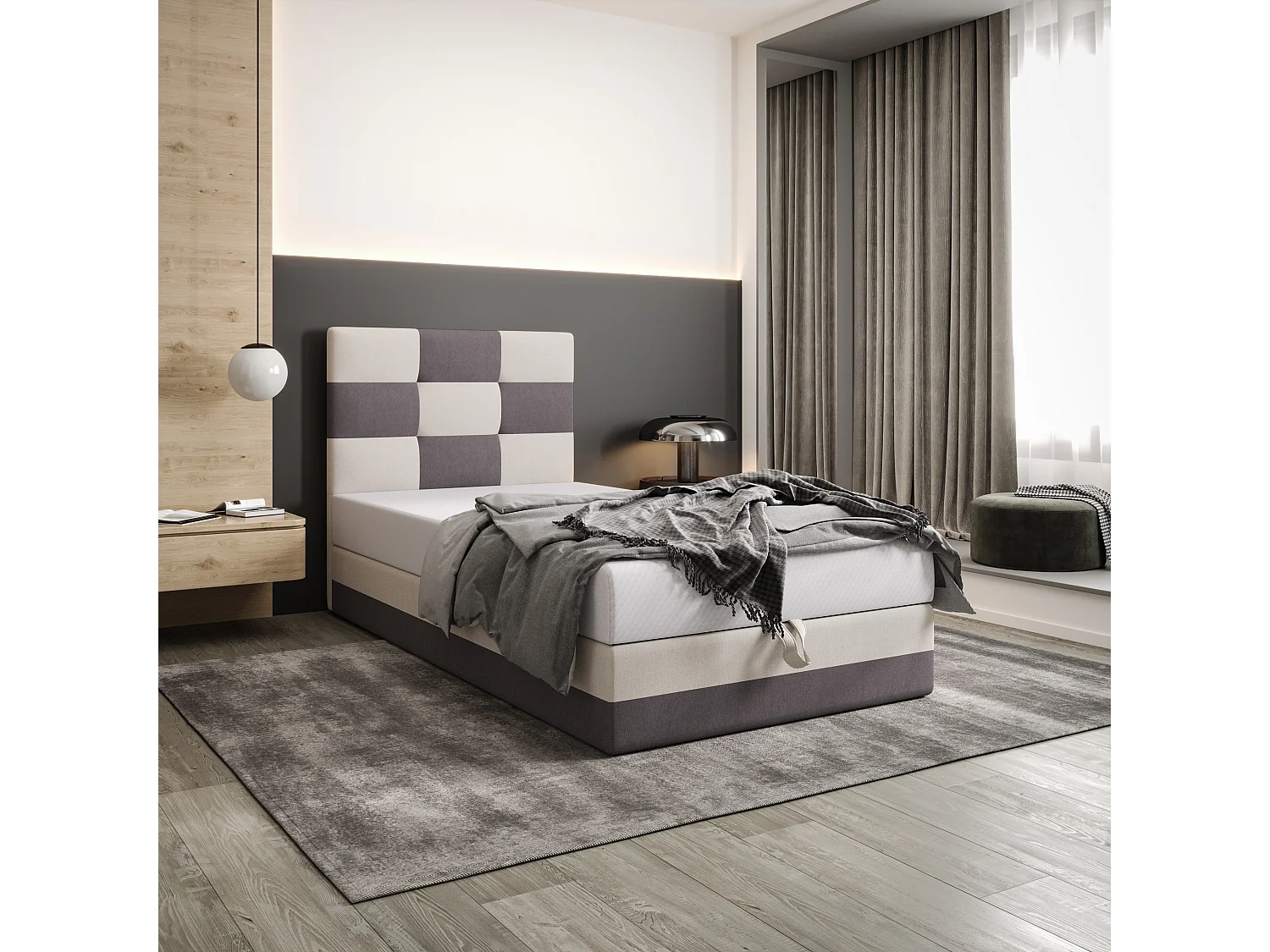 Boxspringbett MONA 100x200 Cosmic 160+10