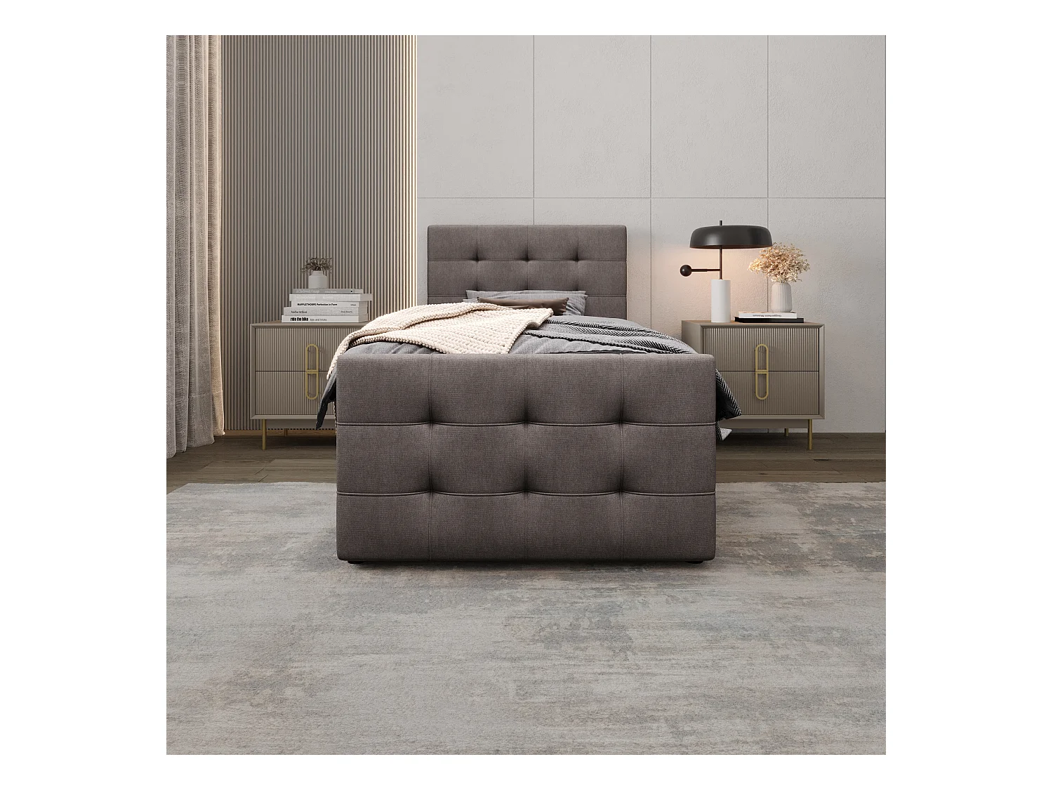 Boxspringbett MILANO 2 120x200 Cosmic 03