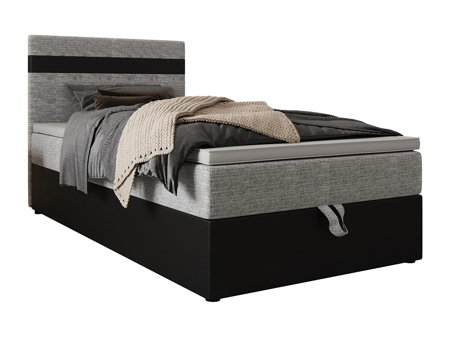 Boxspringbett MODENA 100x200 Kornet 02+d8