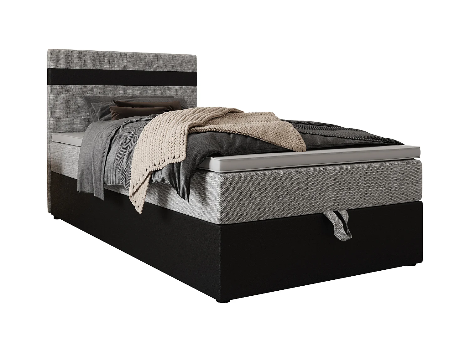 Boxspringbett MODENA 90x200 Kornet 02+d8