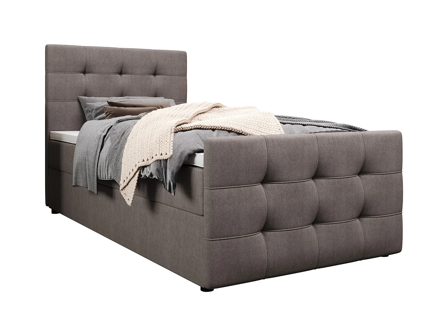 Boxspringbett MILANO 2 100x200 Cosmic 03