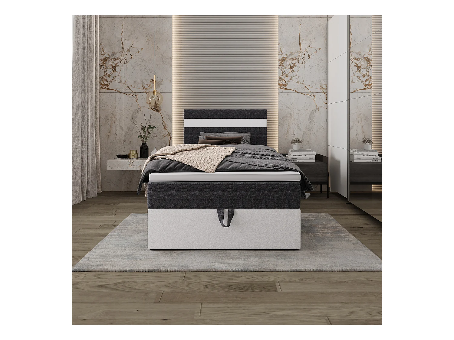 Boxspringbett MODENA 120x200 Kornet 10+d511