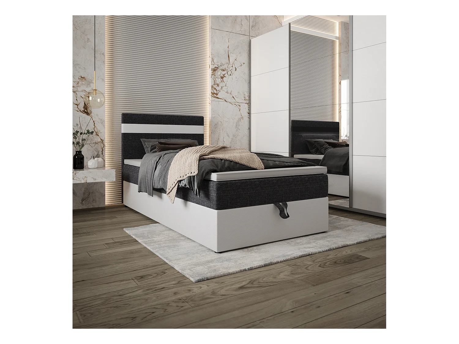 Boxspringbett MODENA 120x200 Kornet 10+d511