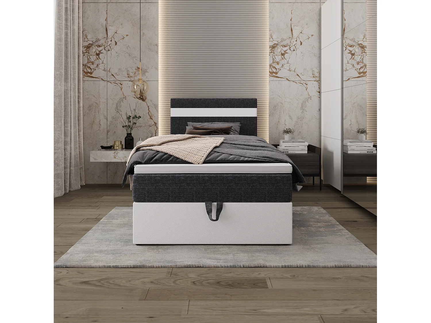 Boxspringbett MODENA 120x200 Kornet 10+d511