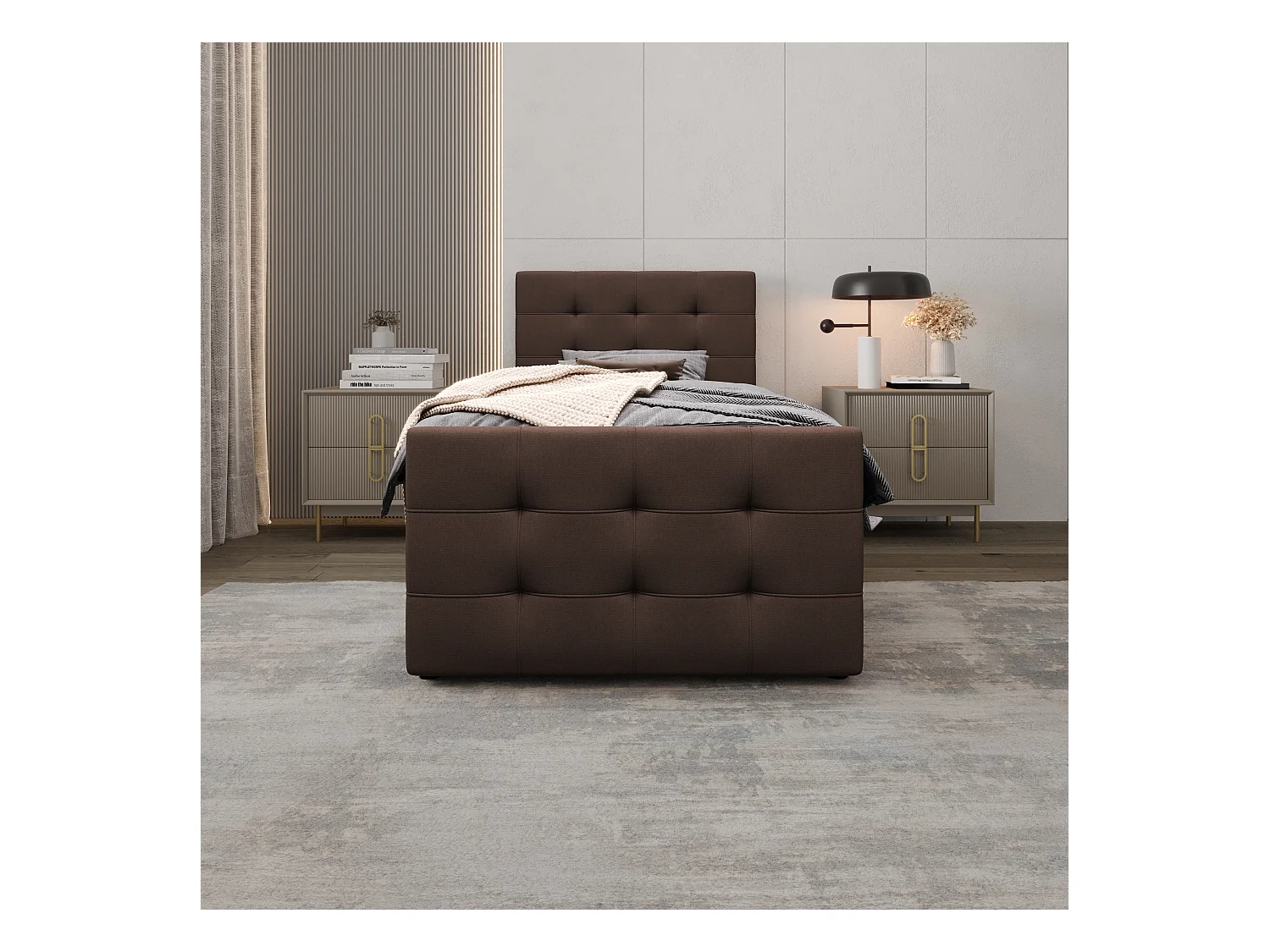 Boxspringbett MILANO 2 90x200 Cosmic 800