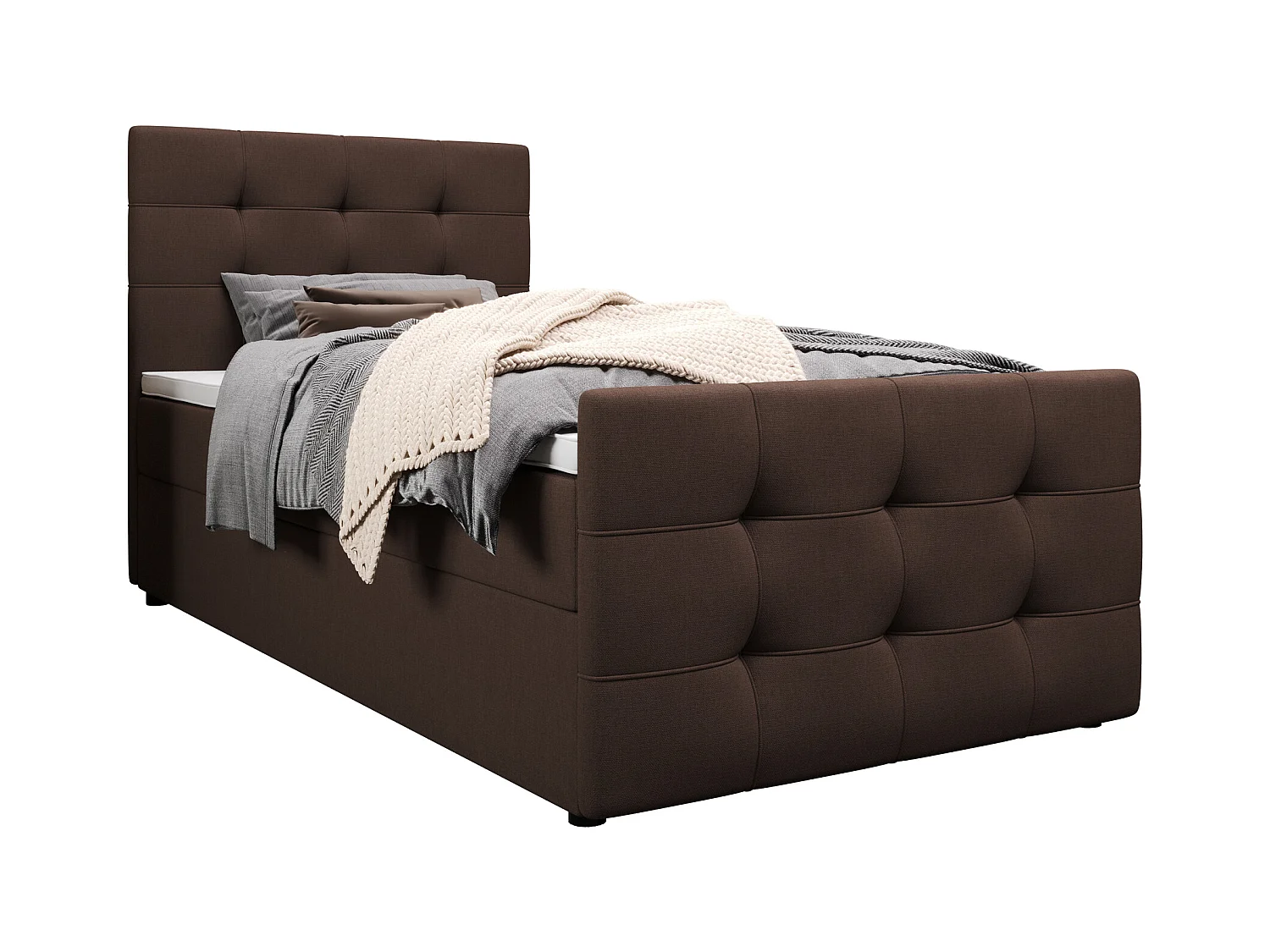 Boxspringbett MILANO 2 90x200 Cosmic 800
