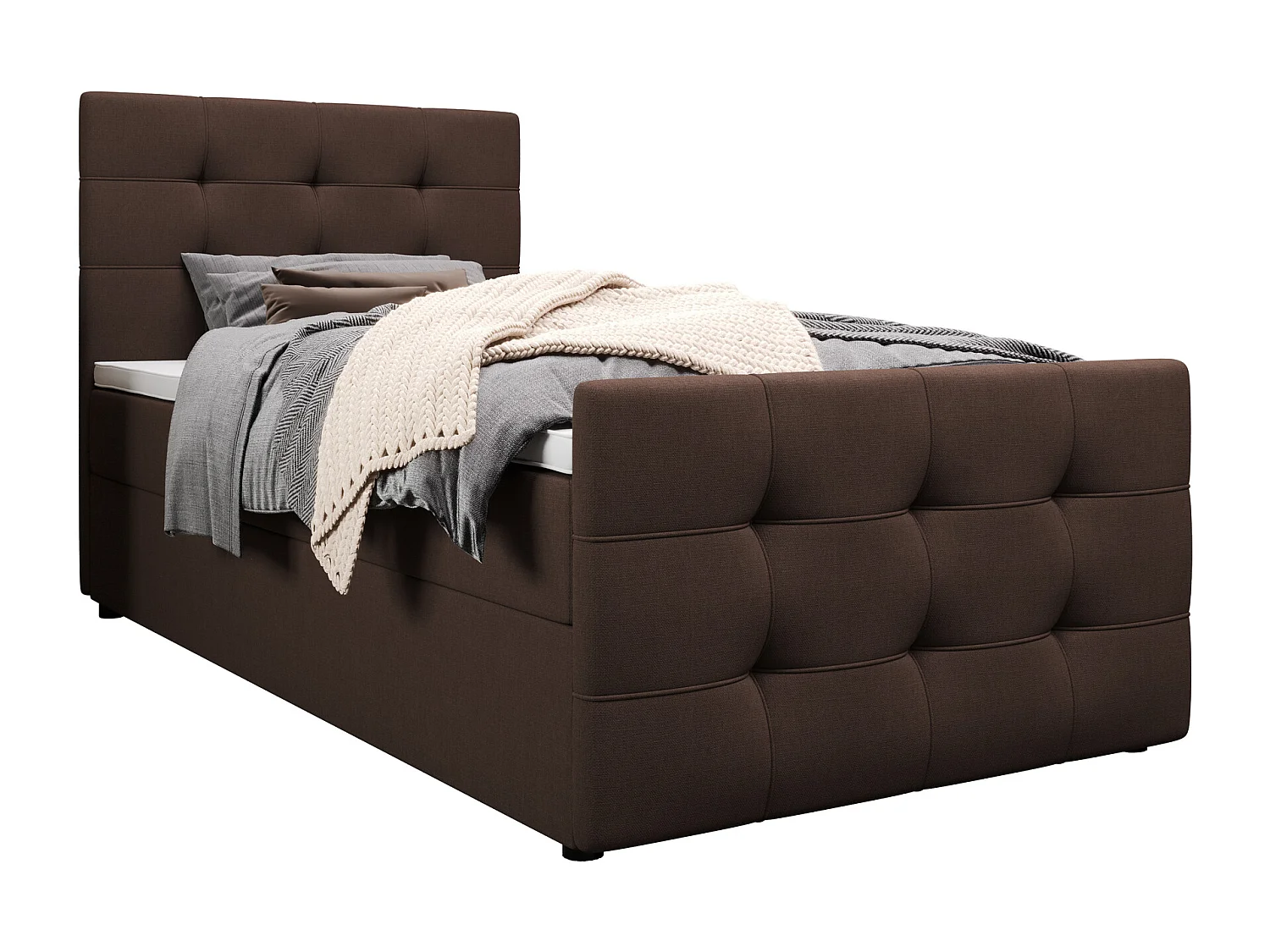 Boxspringbett MILANO 2 90x200 Cosmic 800