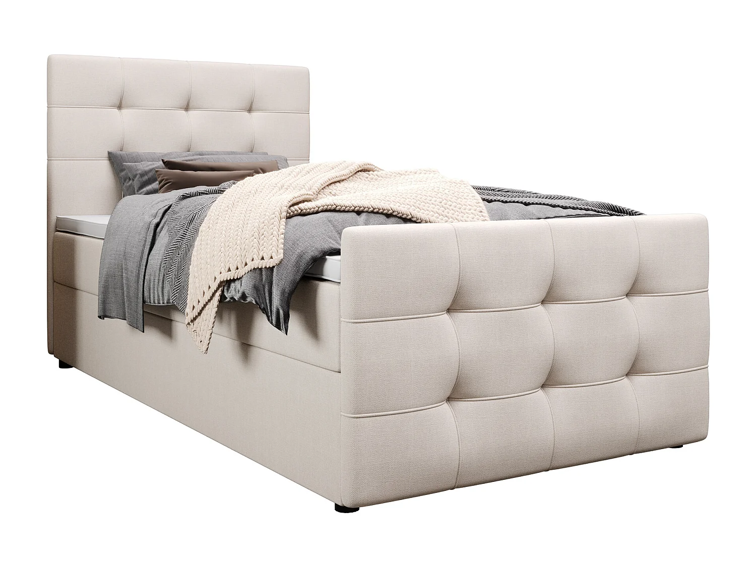 Boxspringbett MILANO 2 100x200 Cosmic 10