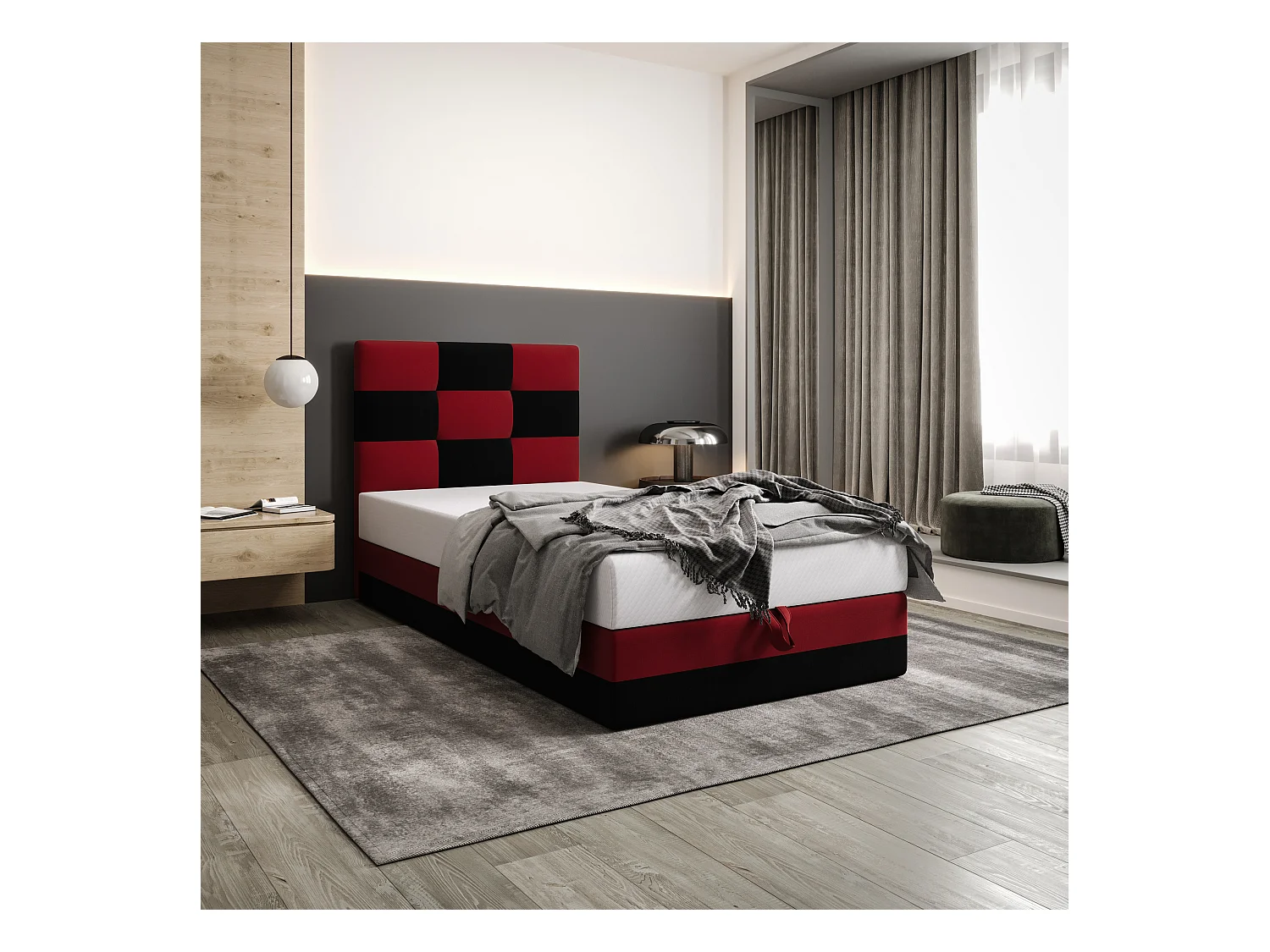 Boxspringbett MONA 100x200 Savana 14+13